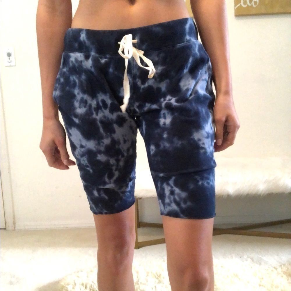The lady and the sailor tie dye roll shorts
